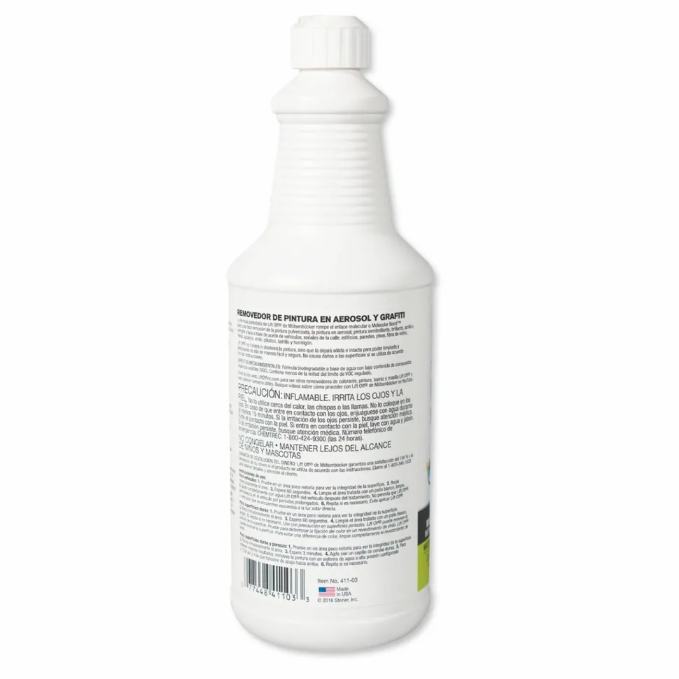 Motsenbocker's Lift-Off 4 Spray Paint Graffiti Remover, 32oz, Bottle, 6/Carton