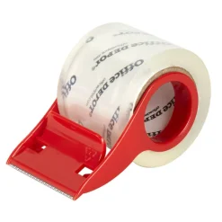 Moving & Storage Packing Tape With Dispenser, 1.89" x 26.64 Yd, Crystal Clear