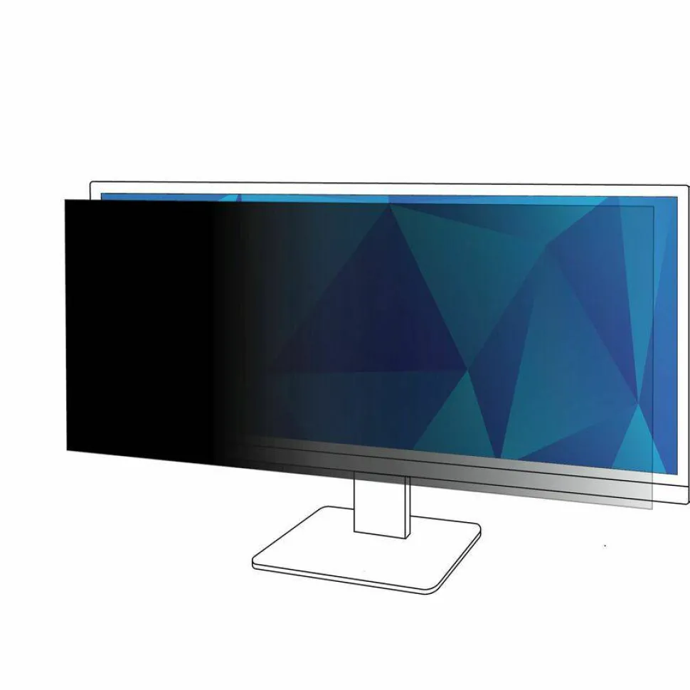 3M Privacy Filter for 29in Monitor, 21:9, PF290W2B Black, Matte