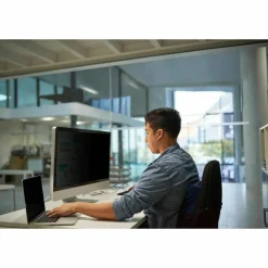 3M Privacy Filter for 25in Monitor, 16:9, PF250W9B Black, Matte