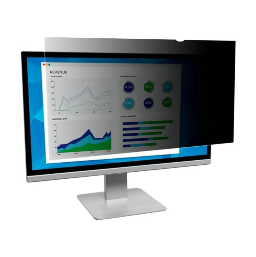 3M Privacy Filter for Monitors, 49" Full Screen, 32:9 Aspect Ratio, Reduces Blue Light, Anti-Glare
