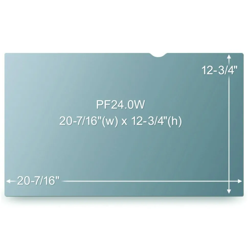 3M Privacy Filter Screen for 24" Widescreen Monitors, 16:10 Aspect Ratio, Reduces Blue Light, Anti-Glare