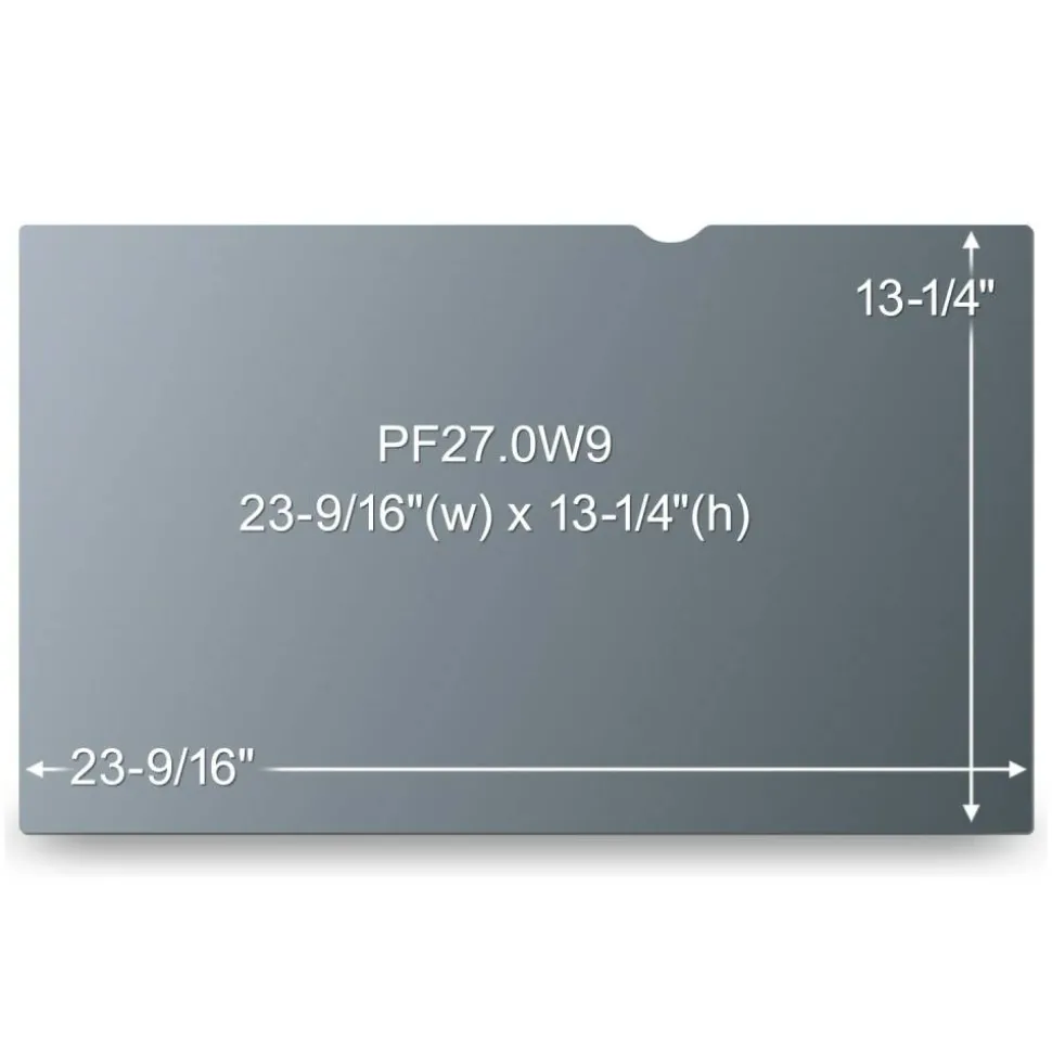 3M Privacy Filter Screen for 27" Widescreen Monitors, 16:9 Aspect Ratio, Reduces Blue Light, Anti-Glare