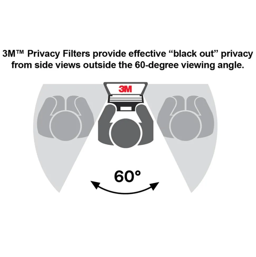 3M Privacy Filter Screen for 27" Widescreen Monitors, 16:9 Aspect Ratio, Reduces Blue Light, Anti-Glare