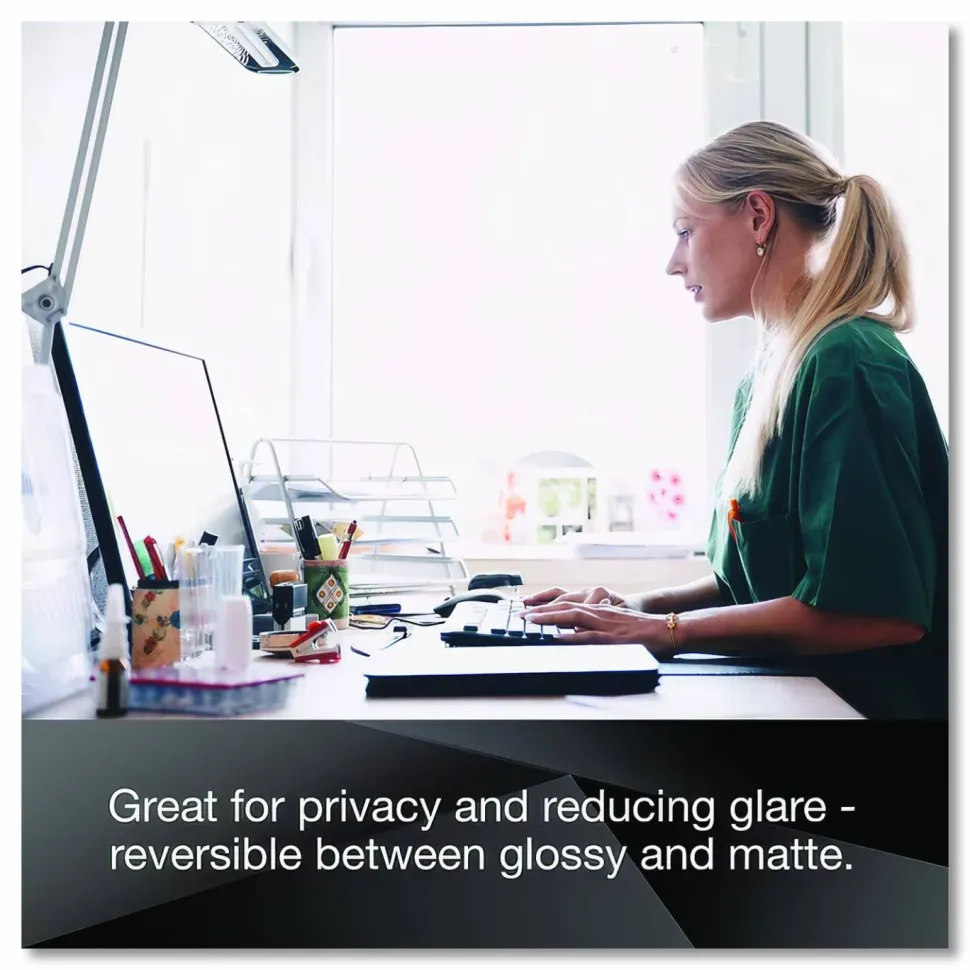 3M Privacy Filter Screen for 17" Widescreen Monitors, 5:4 Aspect Ratio, Reduces Blue Light, Anti-Glare