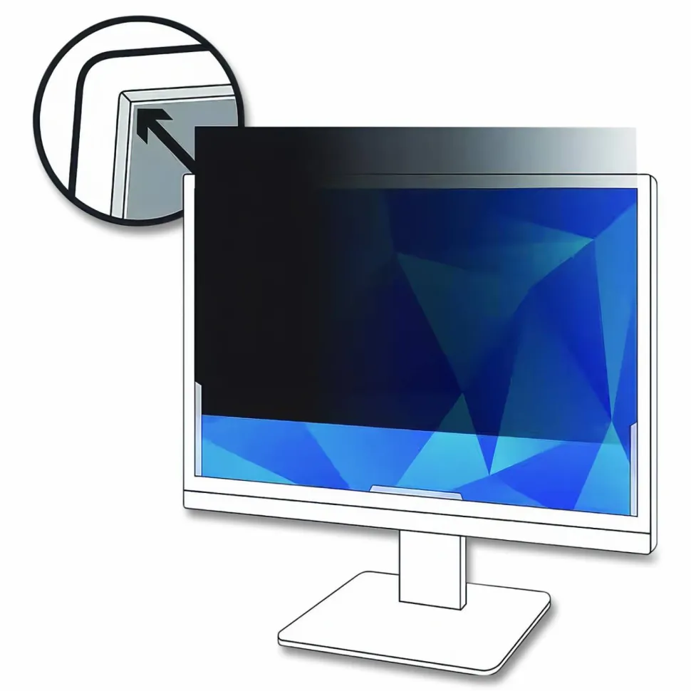 3M Privacy Filter Screen for 17" Widescreen Monitors, 5:4 Aspect Ratio, Reduces Blue Light, Anti-Glare