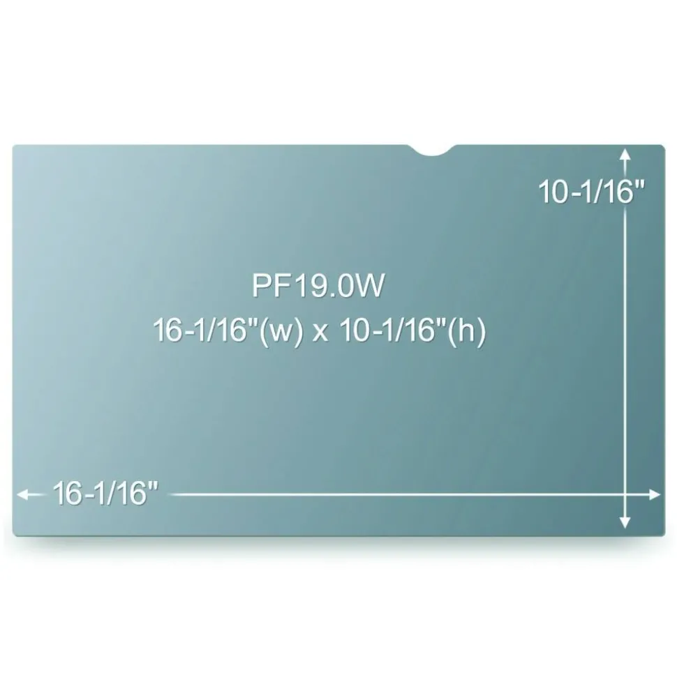 3M Privacy Filter Screen for 19" Widescreen Monitors, 16:10 Aspect Ratio, Reduces Blue Light, Anti-Glare