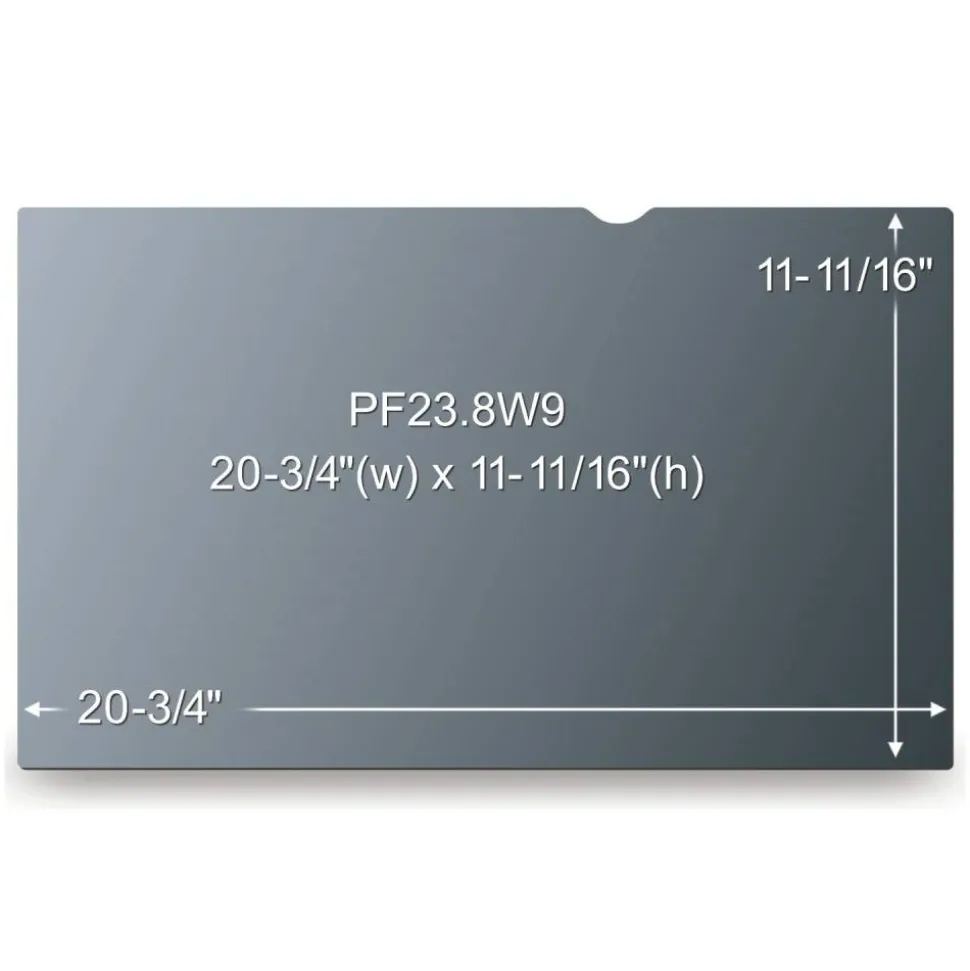 3M Privacy Filter Screen for 23" Widescreen Monitors, 16:9 Aspect Ratio, Reduces Blue Light, Anti-Glare
