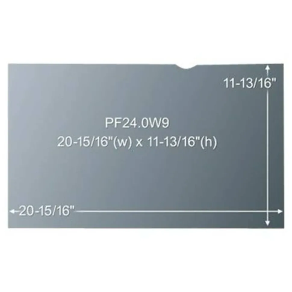 3M Privacy Filter Screen for 24" Widescreen Monitors, 16:9 Aspect Ratio, Reduces Blue Light, Anti-Glare