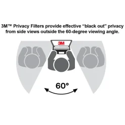 3M Privacy Filter Screen for 38" Widescreen Monitors, 21:9 Aspect Ratio, Reduces Blue Light, Anti-Glare
