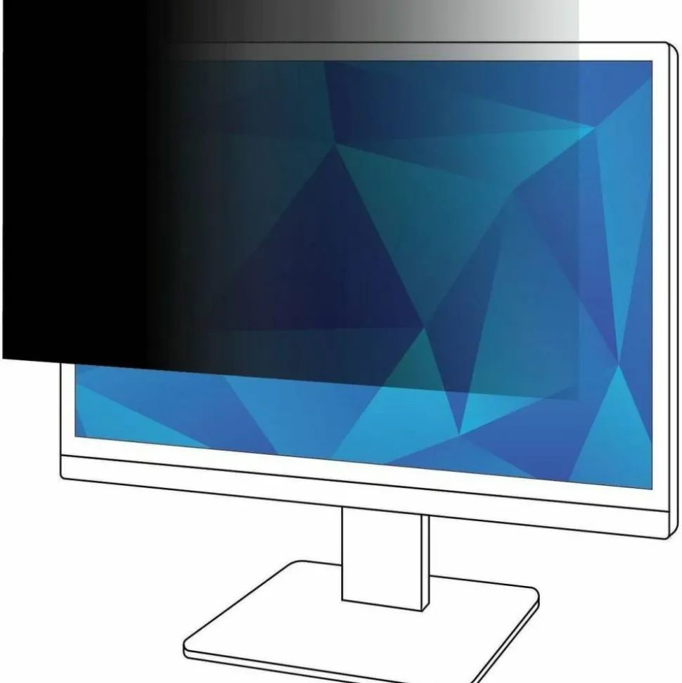 3M Privacy Filter Screen for 28" Widescreen Monitors, 16:9 Aspect Ratio, Reduces Blue Light, Anti-Glare