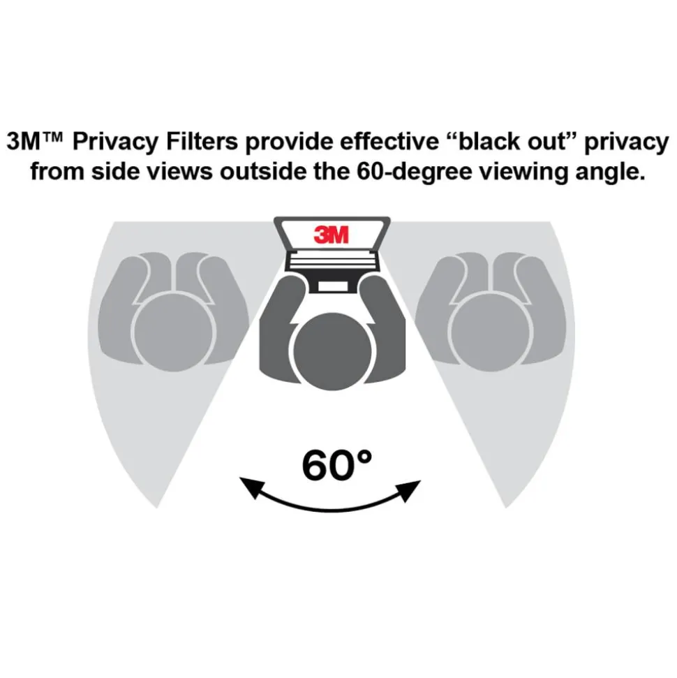 3M Privacy Filter Screen for 28" Widescreen Monitors, 16:9 Aspect Ratio, Reduces Blue Light, Anti-Glare