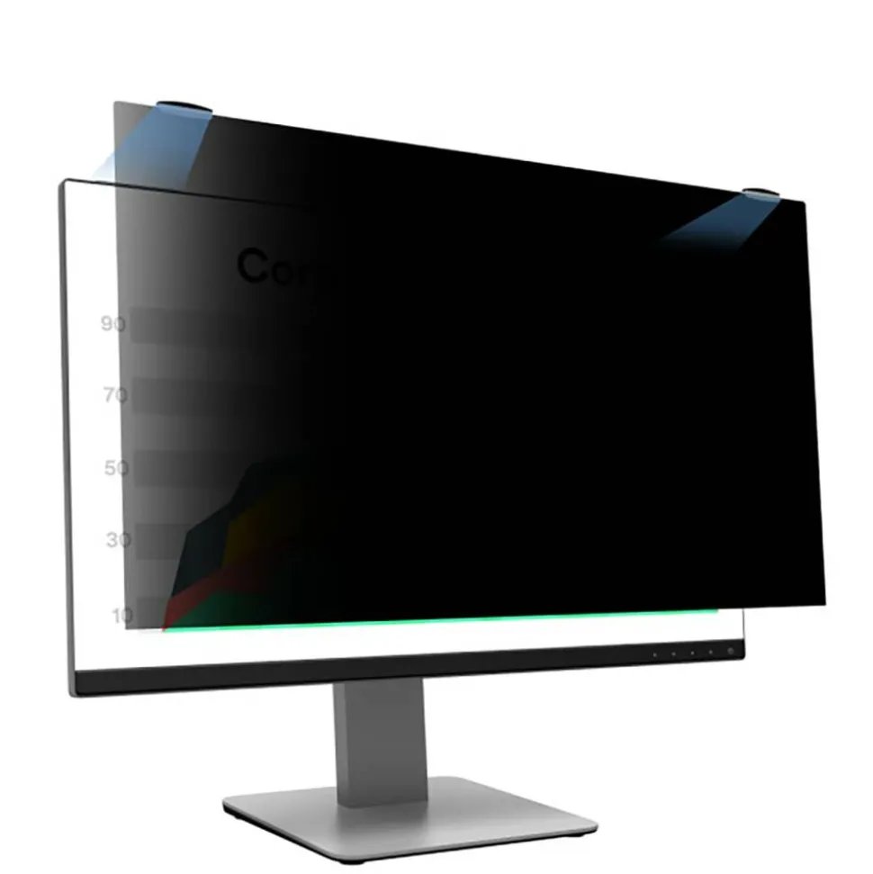 3M Privacy Filter Screen with COMPLY Magnetic Attach for 24" Full Screen Monitors, 16:10 Aspect Ratio, Reduces Blue Light, Anti-Glare
