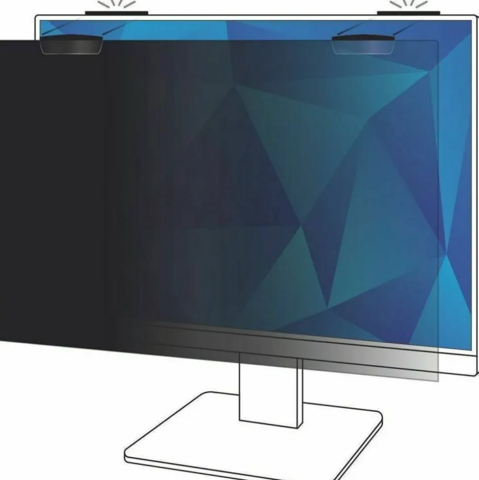 3M Privacy Filter Screen with COMPLY Magnetic Attach for 24" Full Screen Monitors, 16:9 Aspect Ratio, Reduces Blue Light, Anti-Glare