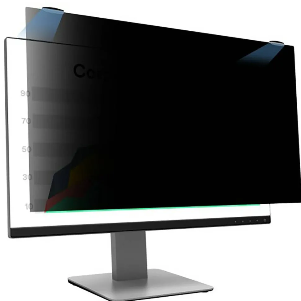 3M Privacy Filter Screen with COMPLY Magnetic Attach for 24" Full Screen Monitors, 16:9 Aspect Ratio, Reduces Blue Light, Anti-Glare