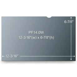 3M Privacy Filter Screen with COMPLY Attachment for 14" Widescreen Laptops, 16:9 Aspect Ratio, Reduces Blue Light, Anti-Glare