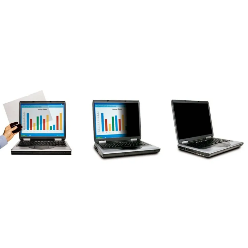 3M Privacy Filter Screen with COMPLY Attachment for 14" Widescreen Laptops, 16:9 Aspect Ratio, Reduces Blue Light, Anti-Glare