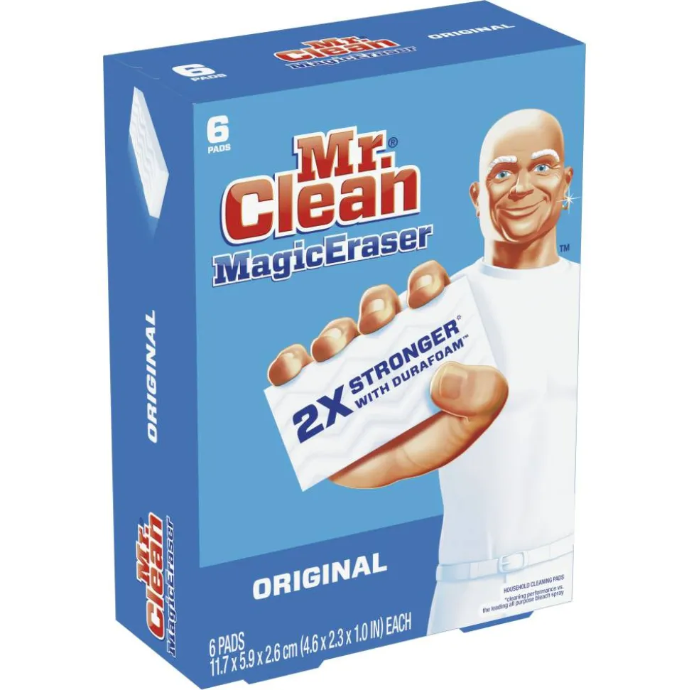 Mr. Clean Magic Eraser Original Scrubbers, Box Of 6