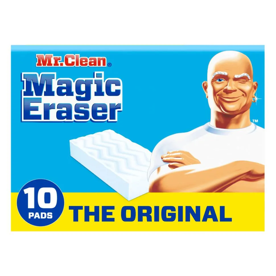 Mr. Clean Magic Eraser Sponges, Original, 7-3/4” x 4-5/8”, Pack Of 10 Sponges