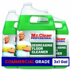 Mr. Clean PRO Degreasing Floor Cleaner, 1 gal Bottle, 3/Carton