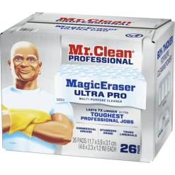 Mr. Clean Professional Magic Eraser Ultra Pro Multi-Purpose Cleaner, 1-7/16” x 4-3/4”, Box Of 26 Sponges