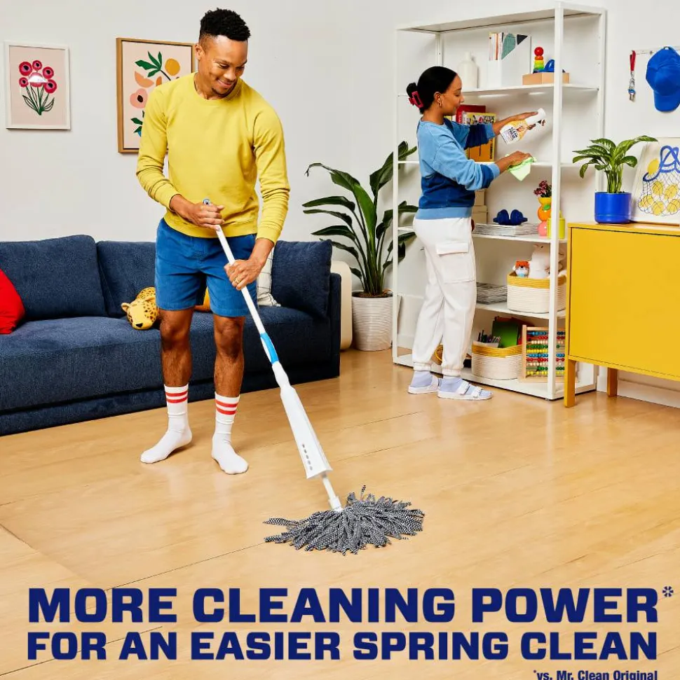 Mr. Clean 2X Concentrated Multi-Surface Cleaner With Febreze, Meadows & Rain Scent, 64 Oz