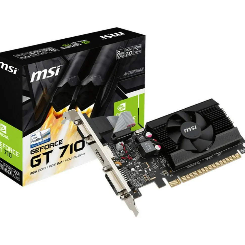 MSI GT 710 2GD3 LP - G7102D3P - 2GB DDR3 - HDMI - DVI-D