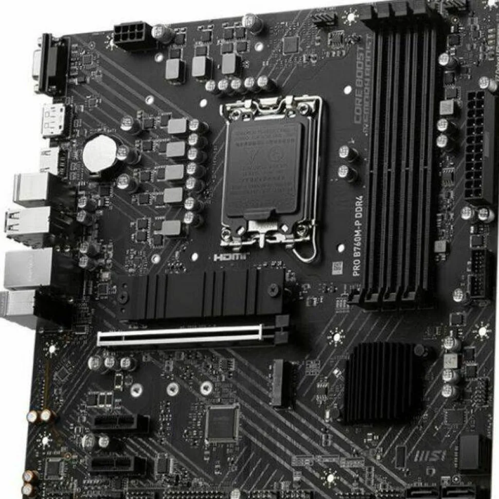 MSI Pro PRO B760M-P DDR4 Gaming Desktop Motherboard - Intel B760 Chipset - Socket LGA-1700 - Mini ATX