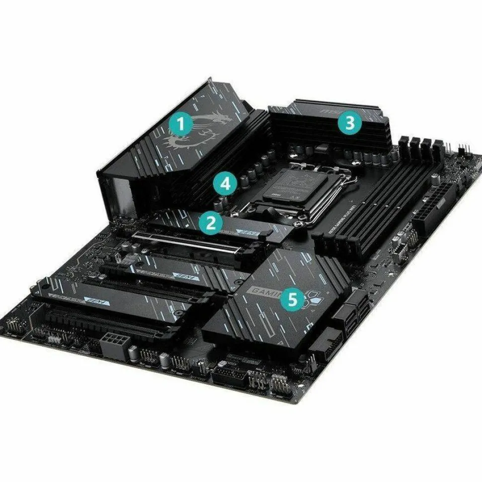 MSI X870E GAMING PLUS WIFI Gaming Desktop Motherboard - AMD X870E Chipset - Socket AM5 - ATX