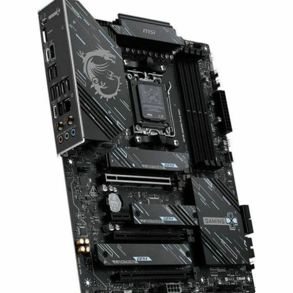 MSI X870E GAMING PLUS WIFI Gaming Desktop Motherboard - AMD X870E Chipset - Socket AM5 - ATX
