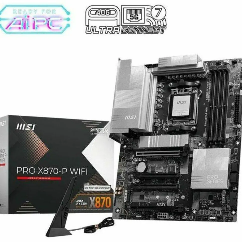 MSI X870-P WIFI Gaming Desktop Motherboard - AMD X870 Chipset - Socket AM5 - ATX