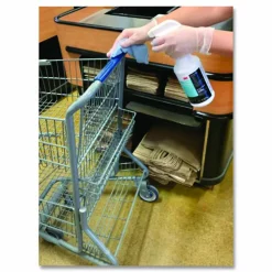 3M TB Quat Disinfectant Ready-to-Use Cleaner, Fresh Scent, 32 oz Bottle, 12 Bottles and 2 Spray Triggers/Carton
