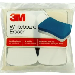 3M Whiteboard Erasers, 3" x 5", Pack Of 2 Erasers