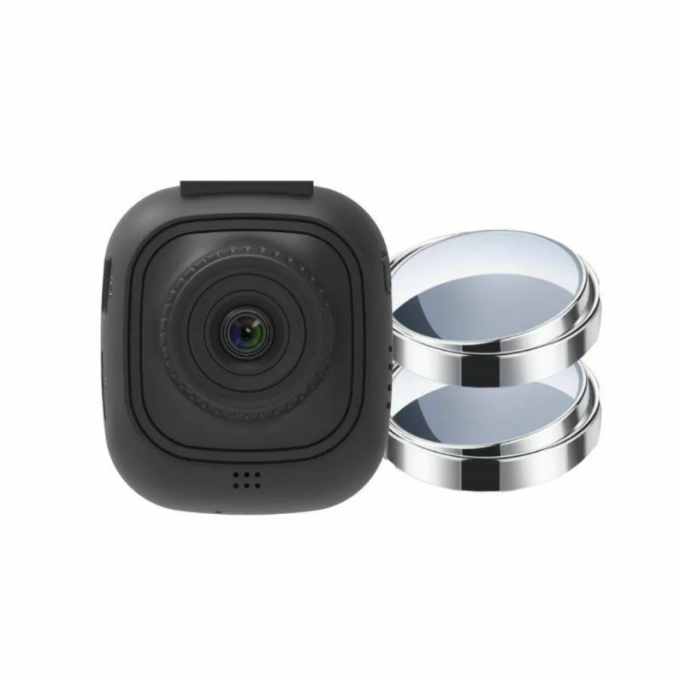 myGEKOgear by Adesso Orbit 132 Full HD 1080p Wi-Fi Dash Cam with Blind Spot Mirrors and 8GB MicroSD Card