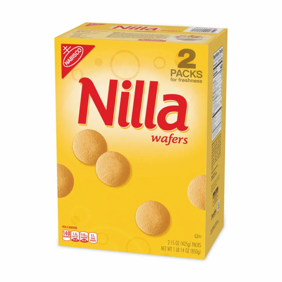 Nabisco Nilla Wafers, 15 oz Box, 2 Boxes/Pack