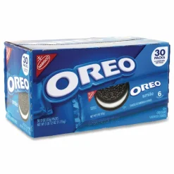 Nabisco Oreo Cookies Single Serve Packs, Chocolate, 2 oz Pack, 30/Carton