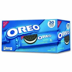 Nabisco Oreo Cookies Single Serve Packs, Chocolate, 2 oz Pack, 30/Carton