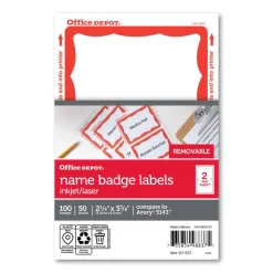 Name Badge Labels, 2 11/32