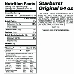 National Brand Chewy and Hard Candy Party Asst, Jolly Rancher/Starburst, 8.5 lbs Total, 2 Bag Bundle