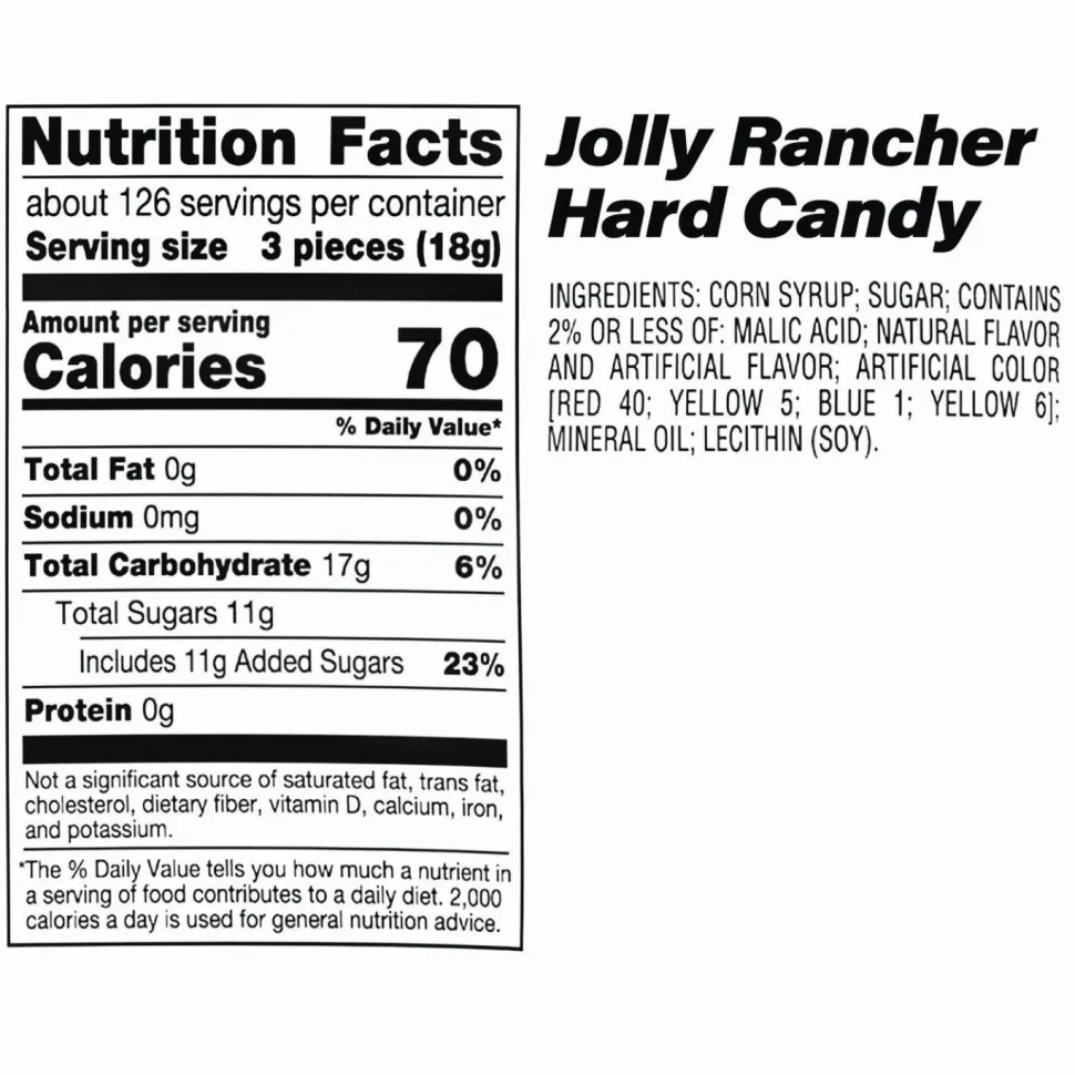 National Brand Chewy and Hard Candy Party Asst, Jolly Rancher/Starburst, 8.5 lbs Total, 2 Bag Bundle