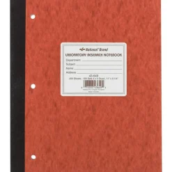 National Brand Laboratory Research Notebooks, 9 1/4" x 11", Quadrille Ruled, 100 Sheets, Brown