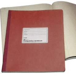 National Brand 100% Recycled Computation Notebook, 4 x 4 Quad, 11 3/4" x 9 1/4", 75 Sheets
