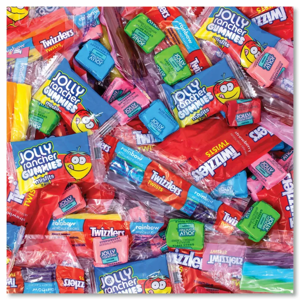 National Brand Twizzlers and Jolly Rancher Sweets Assortment Bulk Variety, Assorted Flavors, 260/Pack