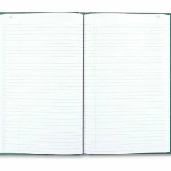 National Emerald Series Account Book, Green Cover, 12.25 x 7.25 Sheets, 300 Sheets/Book