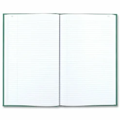 National Emerald Series Account Book, Green Cover, 12.25 x 7.25 Sheets, 300 Sheets/Book