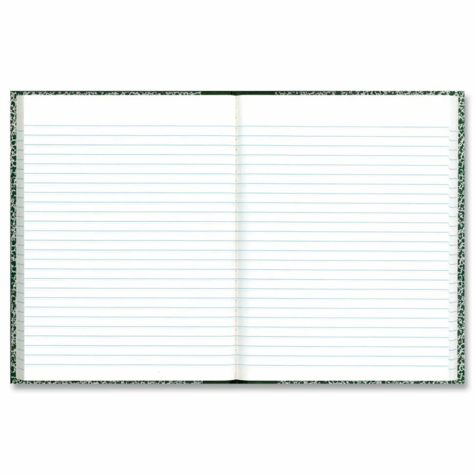 National Lab Notebook, Wide/Legal Rule, Green Marble Cover, (96) 10.13 x 7.88 Sheets