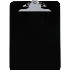 Nature Saver Plastic Clipboards, 8 1/2" x 12", 100% Recycled, Black