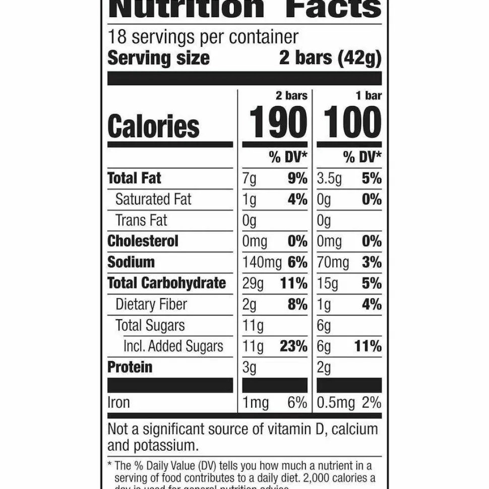 Nature Valley Granola Bars, Oat's 'N Honey, 1.5 Oz, Box Of 18