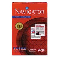 Navigator Laser/Inkjet Print Copy And Multi-Use Paper, Ledger Size (11" x 17"), 20 Lb, Smooth, Carton Of 5 Reams