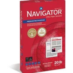 Navigator Laser/Inkjet Print Copy And Multi-Use Paper, Ledger Size (11" x 17"), 20 Lb, Smooth, Carton Of 5 Reams